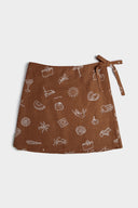 Pecan Wrap Skirt