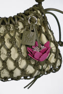 Leather Macrame Bag