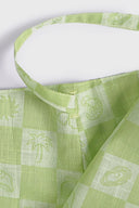 Double Check Wrap Skirt
