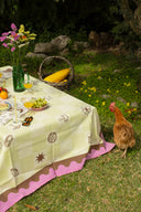 Checkered Olive Tablecloth