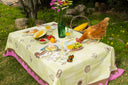 Checkered Olive Tablecloth