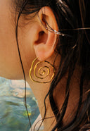 Swirl Earrings Gold Plated