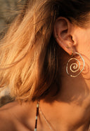 Swirl Earrings Silver