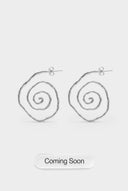 Swirl Earrings Silver