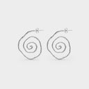 Swirl Earrings Silver