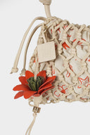 Hibiscus Bag Charm Orange