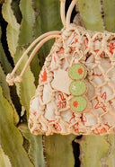 Leather Macrame Bag Sand