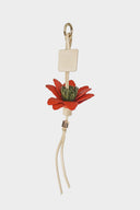 Hibiscus Bag Charm Orange