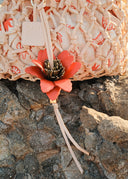 Hibiscus Bag Charm Orange
