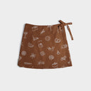 Pecan Wrap Skirt